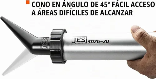 Vista 2 de JES Boquilla angular para pistolas de calafateo a granel y salchichas, paquete de 5