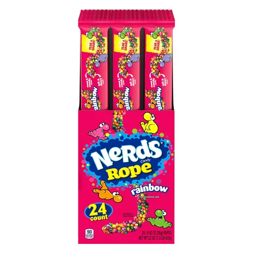 Vista 13 de Dulces Nerds Rope, Very Berry, cuerdas de 0.92 onzas (paquete de 24)