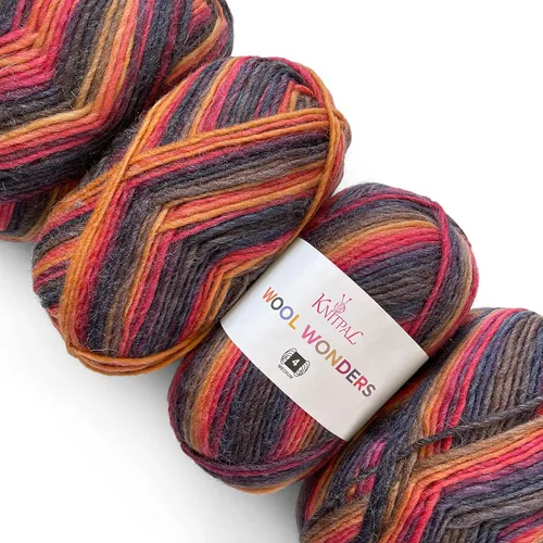 Vista 17 de Wool Wonders - Ovillo de lana para tejer, paquete de 4 (640 yardas/14.11 oz), patrones libres, hilo de lana para tejer, Aran/pesado #4