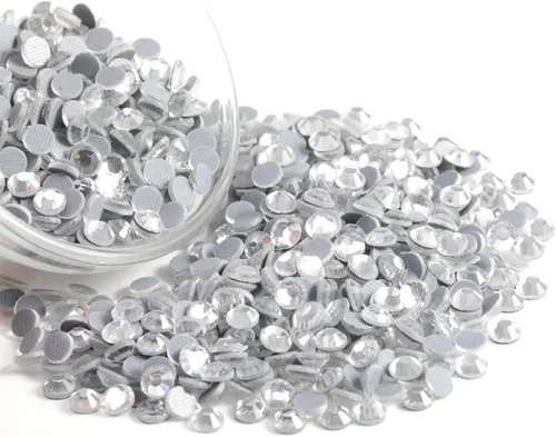 Vista 112 de 6000 PIEZAS Diamantes de Imitación Hotfix a Granel, Diamantes Naranja para Manualidades y Ropa, Diamantes de Imitación para Decoración DIY, SS10