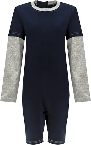 Vista 5 de Ropa adaptativa especial de los niños para los niños con las necesidades especiales, mono corto de la espalda de la cremallera de la pierna