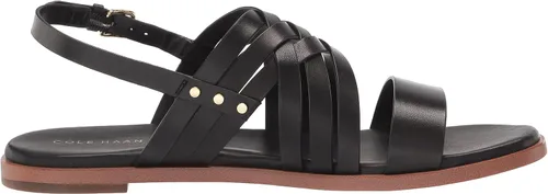 Vista 6 de Cole Haan Sandalias planas Francie para mujer, Wr Marine Blue - Gamuza acolchada