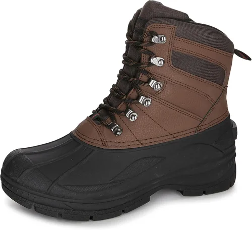 Vista 2 de Eddie Bauer Leaven Worth - Botas de senderismo aisladas para hombre, carcasa impermeable, lengüetas multiterreno, suela de tracción de goma