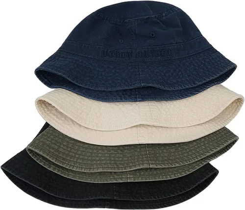 Vista 28 de Clakllie Sombreros de pescador para mujeres y hombres, sombrero de sol de algodón lavado, gorra de pesca, senderismo, plegable, para verano, al aire