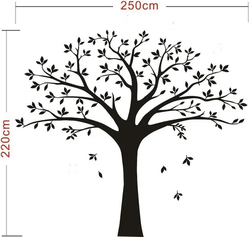 Vista 5 de Tamaño grande árbol de familia Marcos de Fotos pegatina de pared vinilo calcomanía decorativo para pared para la decoración del hogar