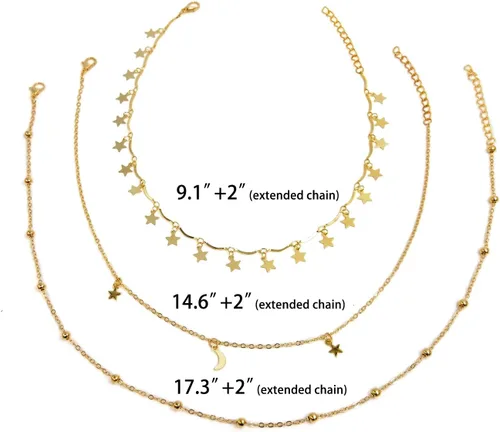 Vista 5 de Wowanoo Juego de gargantilla multicapa para mujer, collar de clavícula, joyería para mujer