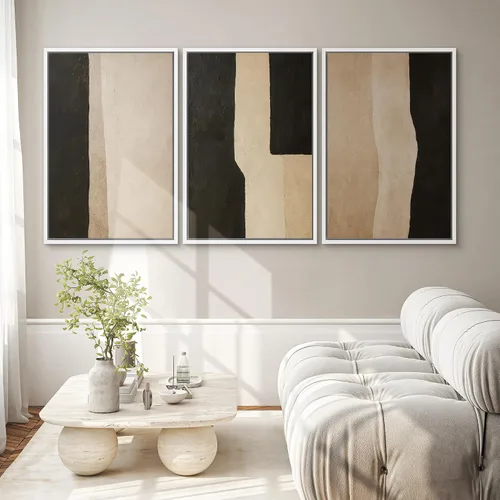 Vista 180 de SIGNWIN Lienzo enmarcado para pared, juego de arte pastel con cadena montañosa, bosque, niebla, naturaleza silvestre, ilustraciones modernas, arte