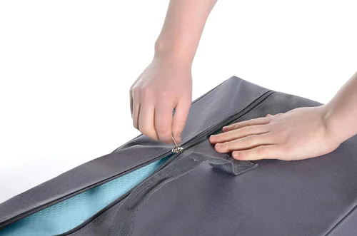 Vista 4 de Milliard Funda de transporte para siestera triple plegable azul (24 x 19 x 9 pulgadas) no incluye el colchón