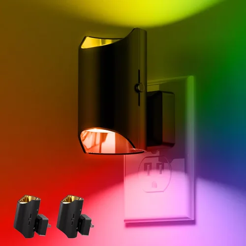 Vista 10 de L LOHAS LED Las luces nocturnas se enchufan en la pared, luz nocturna regulable 0-100LM Dusk to Dawn Sensor, Soft White 3000K, Plug in Nightlights