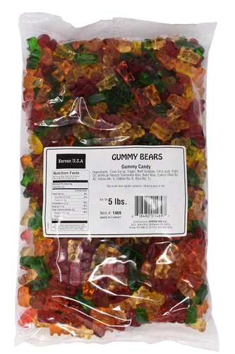 Vista 20 de Kervan Candy Bebeto 12 Sabores Gomitas de Oso - Gomitas Afrutadas, Blandas y Dulces a Granel para Niños, Snacks de Regalo y Fiestas - Bolsa