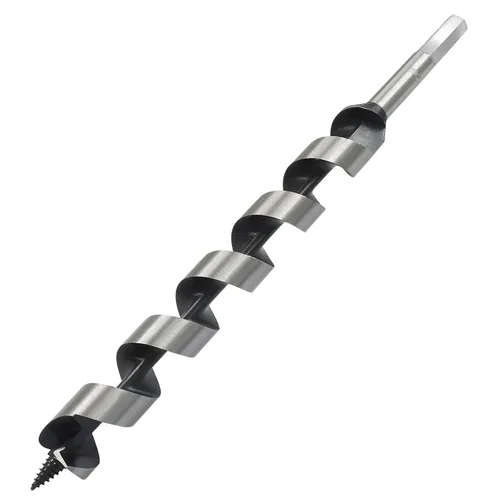 Vista 6 de Broca de taladro para madera de 1/2 pulgada de diámetro, broca de taladro de barco de 12 pulgadas de largo para madera suave y dura, broca