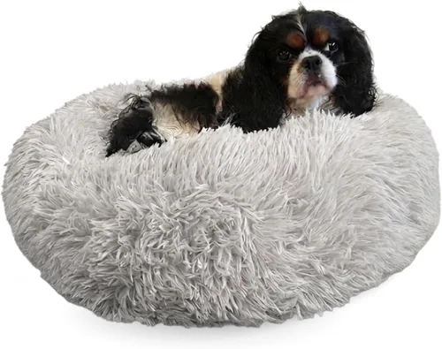 Vista 17 de Active Pets Cama Premium para Perros Pequeños en Forma de Dona, Se Adapta a Perros de Hasta 45 Libras, Funda Removible y Cojín Lavable, Felpa