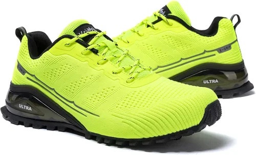 Vista 3 de Kricely Tenis de correr para hombre, para caminar, senderismo, tenis para hombre, tenis cruzado, tenis al aire libre, calzado casual