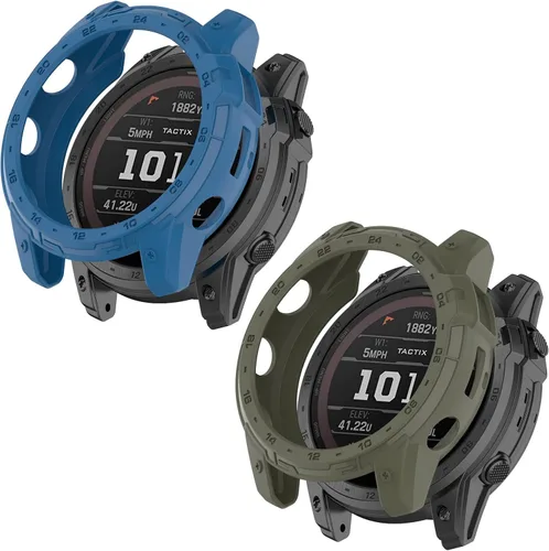 Vista 11 de FitTurn Compatible con Garmin Enduro 2/Tactix 7 Watch Bumper Case Series Funda resistente para Garmin Enduro 2/Tactix 7 Cubierta protectora duradera