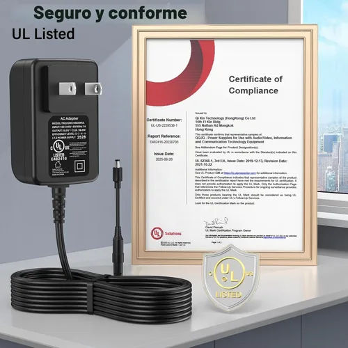 Vista 8 de Cargador de 18 V compatible con altavoz Echo de 3ª 4ª generación con Alex
