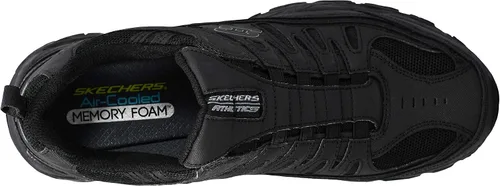 Vista 5 de Skechers Afterburn - Tenis deportivos de entrenamiento con espuma viscoelástica para hombre Strike On