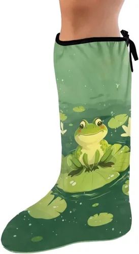 Vista 16 de Funda de fundición de pierna verde para pie de gato negro, funda decorativa para patas, regalo del día de San Patricio, debajo de la rodilla, manga