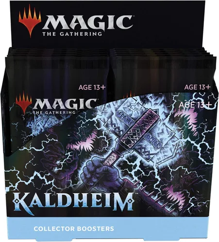 Vista 6 de Magic: The Gathering Kaldheim - Caja de refuerzo para coleccionista, 12 paquetes (180 cartas mágicas)