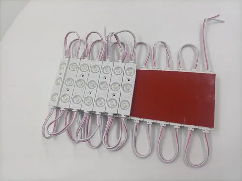 Vista 5 de 200 piezas DC12V Blanco 6500K Módulo de 3 LED de inyección 1.32W Luz trasera decorativa impermeable para cartel con letras, publicidad, carteles