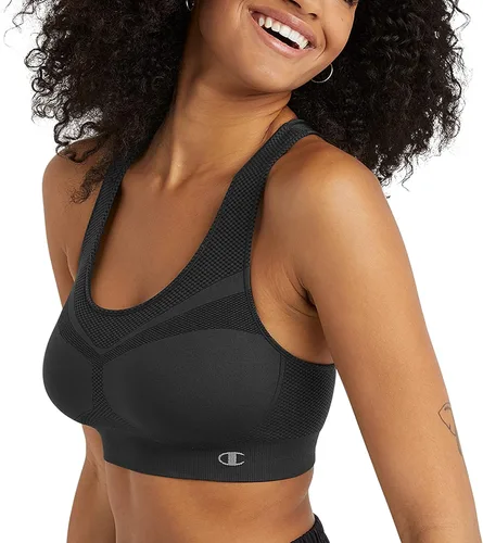 Vista 3 de Champion Womens Infinity Racerback Sports Bra for Women Moisture-Wicking Sports Bra for Women