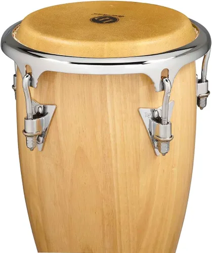 Vista 4 de Latin Percussion LP-JRX-AW Conga Tambor Natural/Cromo