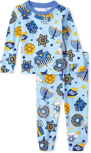 Vista 38 de The Children's Place Pijama de Navidad unisex para bebé, algodón