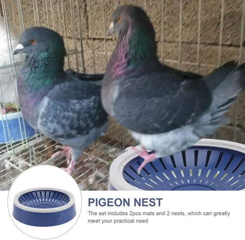 Vista 3 de Mipcase 5pcs paloma nido periquito nido caja de mascotas suministros plástico aves anidación