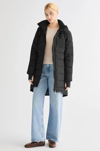 Vista 23 de Orolay - Chaqueta de plumón para mujer, abrigo de longitud media