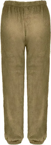 Vista 2 de Pantalones deportivos de vellón para mujer, cálidos, suaves, para el hogar, con cordón, cómodos, para yoga, esponjosos