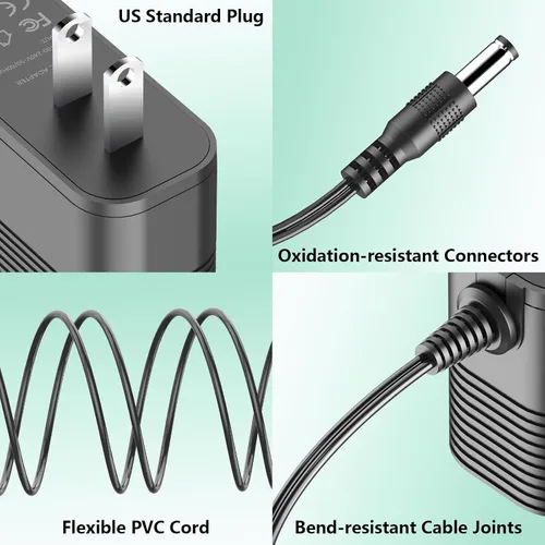 Vista 6 de Adaptador de corriente de 5V 2A para teléfono Yealink T54W, T46U, MP54, MP56, T57W, T46S, T48U, T53W Reemplazo de fuente de alimentación