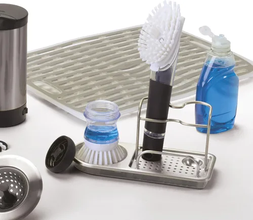 Vista 2 de OXO Good Grips caja para fregadero de acero inoxidable, gris, A