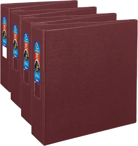 Vista 4 de Carpeta dura Avery con anilla de bloqueo EZD con sistema one touch, Azul 3