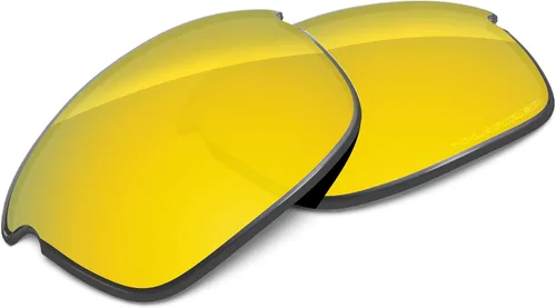 Vista 21 de Lentes de repuesto de rendimiento compatibles con Oakley Bottle Rocket OO9164 policarbonato polarizado grabado al aguafuerte, amarillo dorado Oro