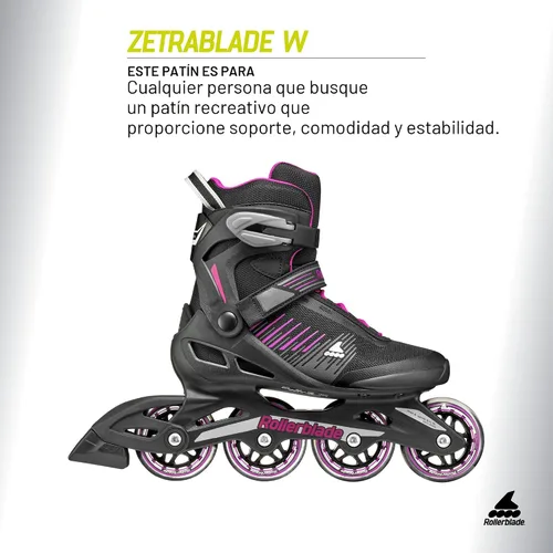 Vista 2 de Rollerblade Zetrablade Patines en línea para mujer adulta, patines en línea de rendimiento