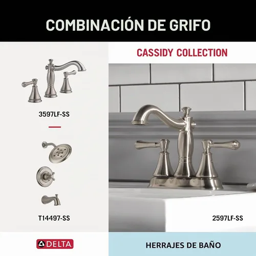 Vista 4 de Toallero de gancho doble "Cassidy" de Delta Faucet, 79735-SS