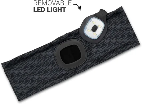 Vista 40 de Gone For a Run Gorros y diademas reversibles con forro polar LED para correr 3 modos de luz