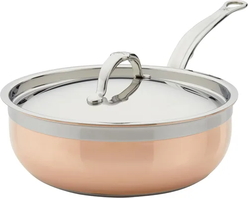 Vista 16 de Hestan - Colección CopperBond - Cacerola de cobre 100% puro, compatible con cocina de inducción, 1.5 cuartos