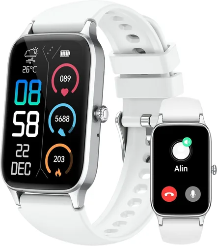 Vista 10 de Jugeman Reloj inteligente para hombres y mujeres, reloj inteligente de 1.57 pulgadas (respuesta/hacer llamada), nuevo rastreador de fitness 2026