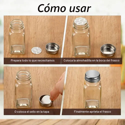 Vista 4 de Tondiamo 300 piezas Junta de tapa de espuma sensible a la presión sellos de botella impermeables sello de seguridad resistente al manipuleo junta