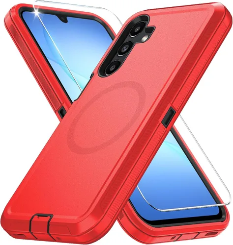 Vista 28 de Funda magnética para Samsung Galaxy S24+ Plus compatible con carga Magsafe [protector de pantalla de vidrio]