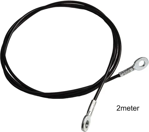 Vista 8 de High Strength Fitness Gym Replacement Cable 5mm Steel Wire with Nylon Coating, Smooth Operation (2m)
