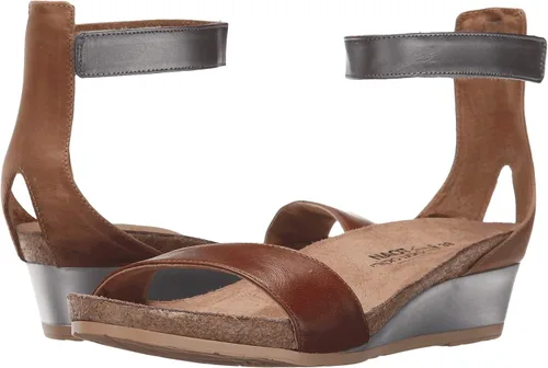 Vista 17 de NAOT Calzado Pixie Sandalia para mujer Lagartija beige/oro rosa