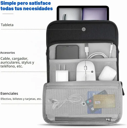 Vista 3 de Dadanism - Funda para tablet de 13.3 pulgadas, para iPad Pro de 13 pulgadas, M4 2024, iPad Air de 13 pulgadas, iPad Pro de 12.9 pulgadas, Galaxy Tab