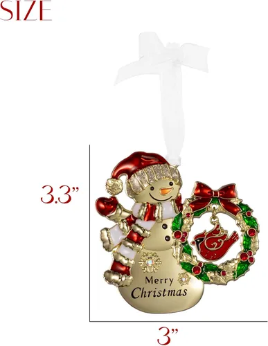 Vista 2 de LIFE&FOOT Adornos para Árbol de Navidad 2025 Colgante Encantador Decorativo Colgante de Encanto para Automóvil Regalo de Recuerdo de Vacaciones