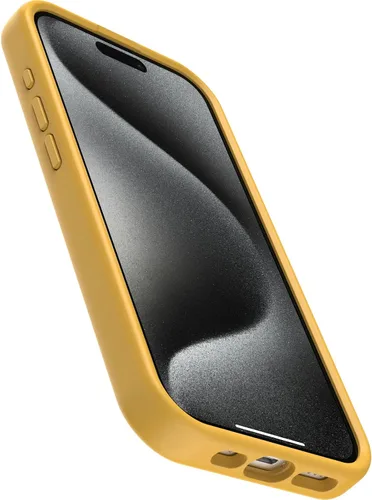 Vista 3 de OtterBox Funda OtterGrip Symmetry Series para iPhone 15 Pro (solamente), Aspen Gleam (naranja), agarre integrado, funda elegante, se ajusta a
