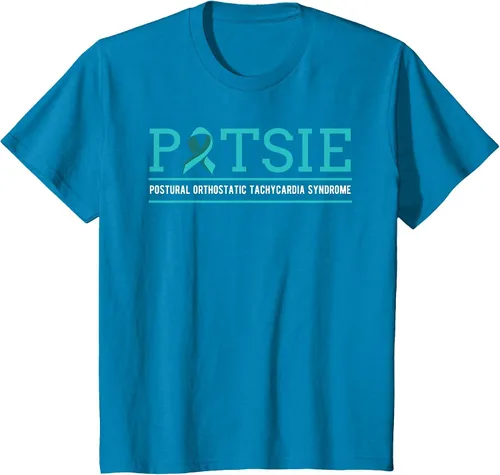 Vista 34 de POTS Dysautonomia Turquoise Ribbon Autonomic Dysfunction T-Shirt Asphalt Grey