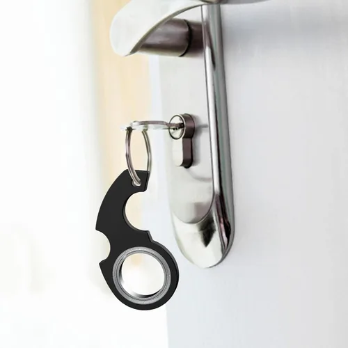 Vista 5 de Karambit - Llavero giratorio para ansiedad, llavero giratorio para ansiedad, llavero novedoso, llavero portátil (negro)