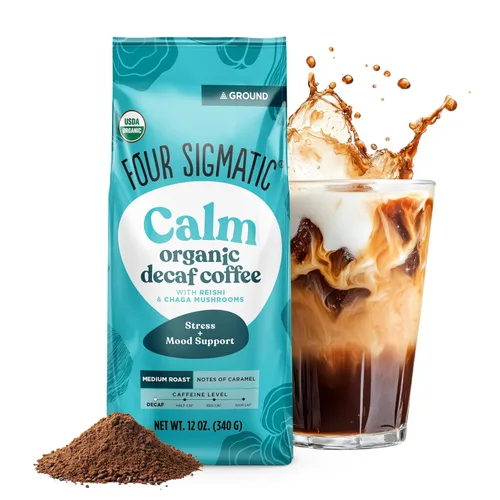 Vista 18 de Four Sigmatic Café Molido Orgánico para Preparación en Frío Tostado Oscuro, Molido Grueso con Melena de León y Chaga Café de Hongos