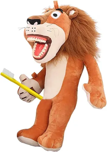 Vista 8 de Muñeco de peluche de hada dental, presentación de salud bucal, marioneta, diente de cocodrilo, de hada, educativa, de gran tamaño, con dientes