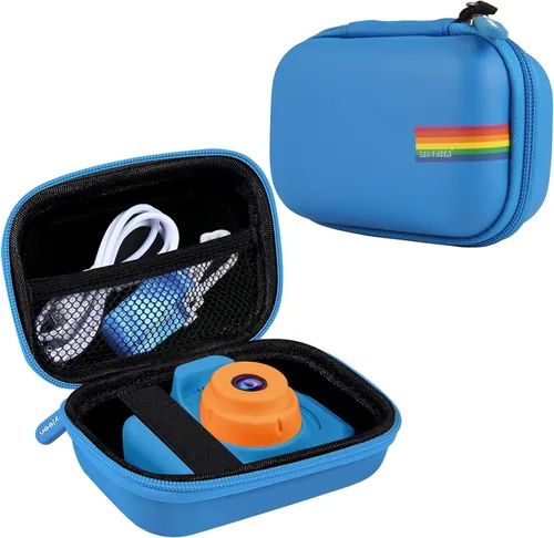 Vista 10 de Leayjeen Funda para cámara para niños compatible con OUTUVAS/Goopow/Mgaolo/HOOMOON/Juguetes de cámara para niños y videocámara digital para niños